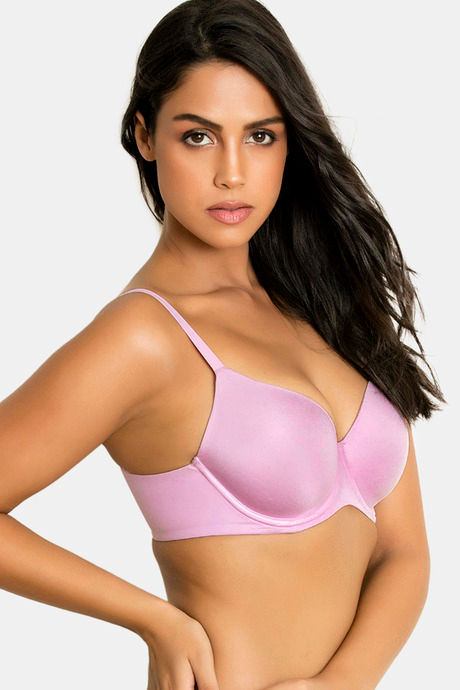 Zivame Marshmallow Padded Wired 3/4th Coverage T-Shirt Bra - Pastel Lavender — image 3